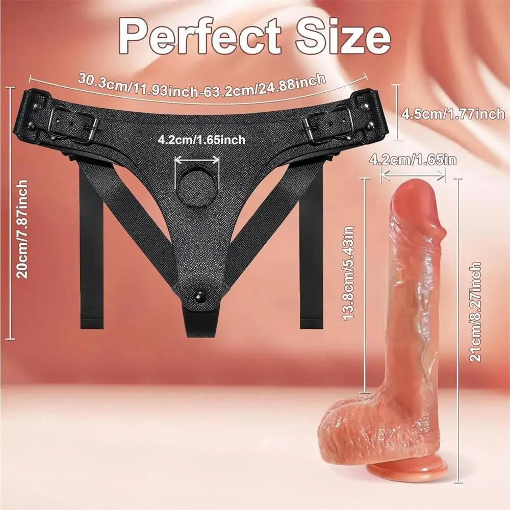 Strap-On Harness Kit with Ultra Realistic Dildo 8 Inch