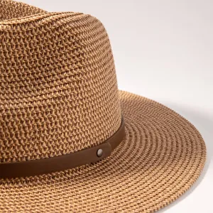Straw Fedora Hat-Mixed