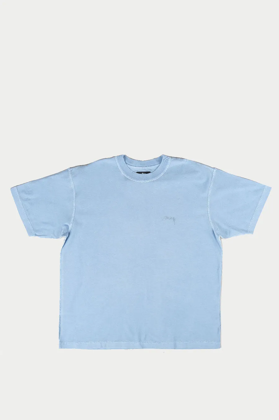 STUSSY PIGMENT DYED INSIDE OUT CREW BLUE