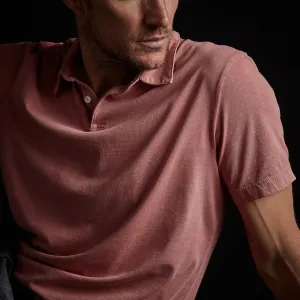 Sueded Jersey Polo - Strawberry Pigment