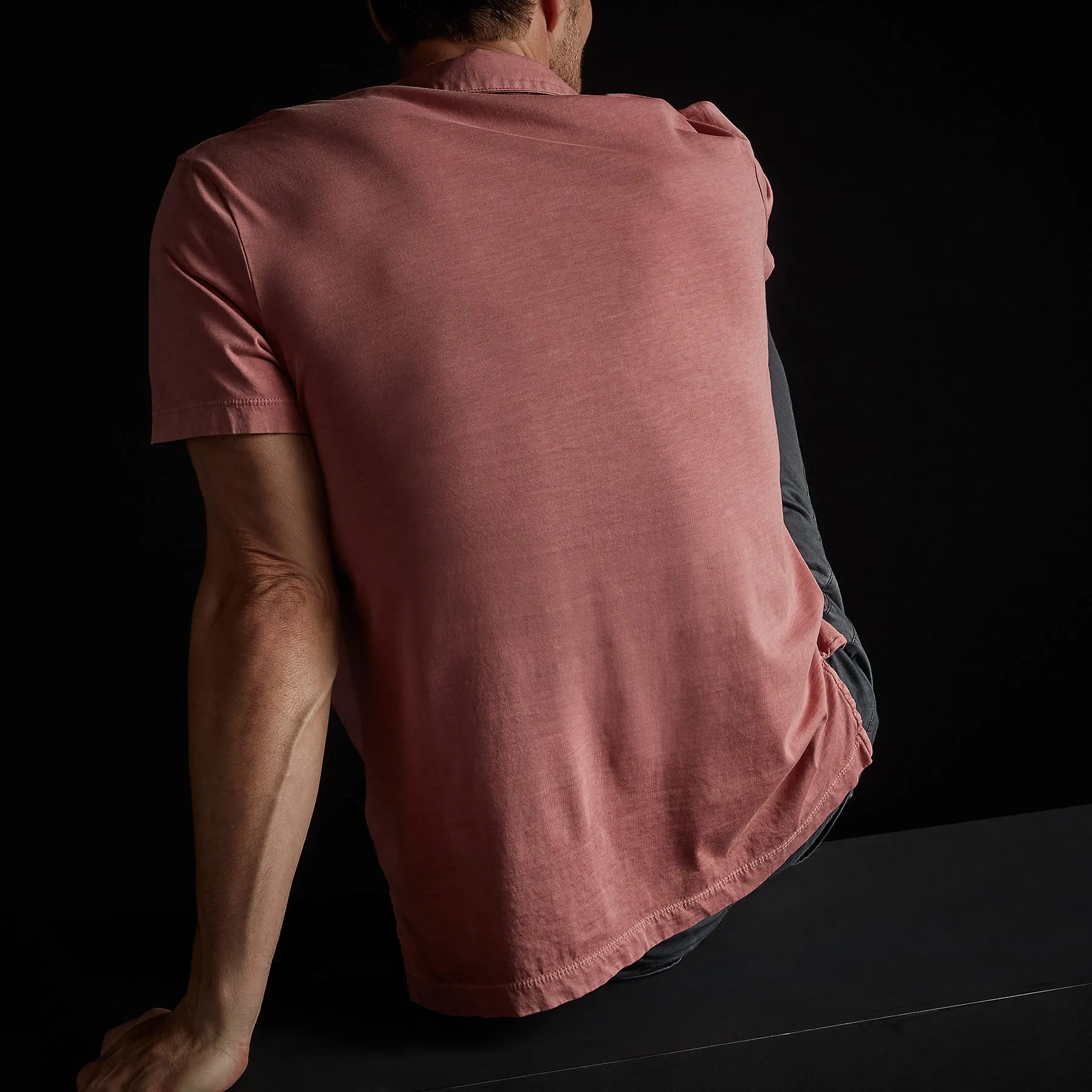 Sueded Jersey Polo - Strawberry Pigment