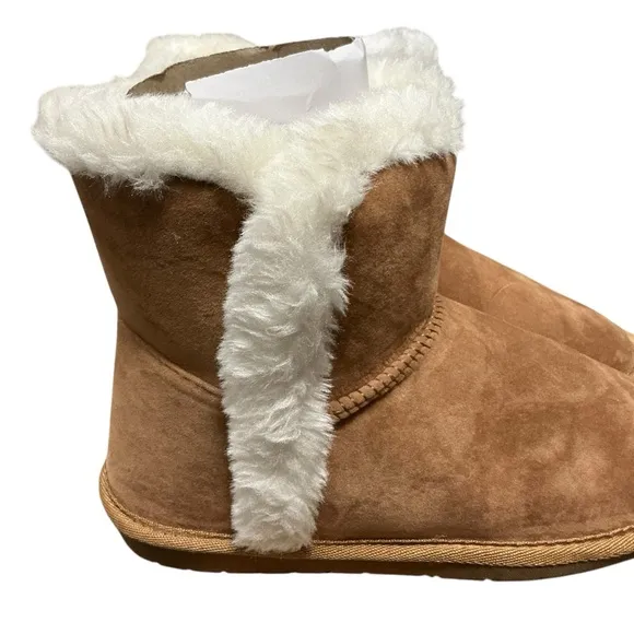 SUGAR Polly Fuzzy Winter Boot 6 Tan $49 Retail NWT