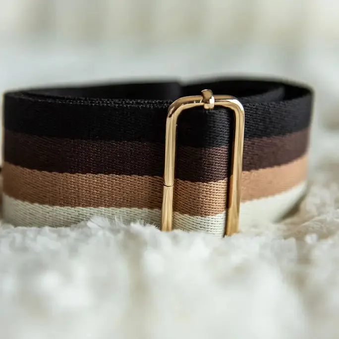 Sunny Crossbody Strap in Vertical Brown