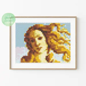 The Birth of Venus Mini Cross Stitch Pattern #196