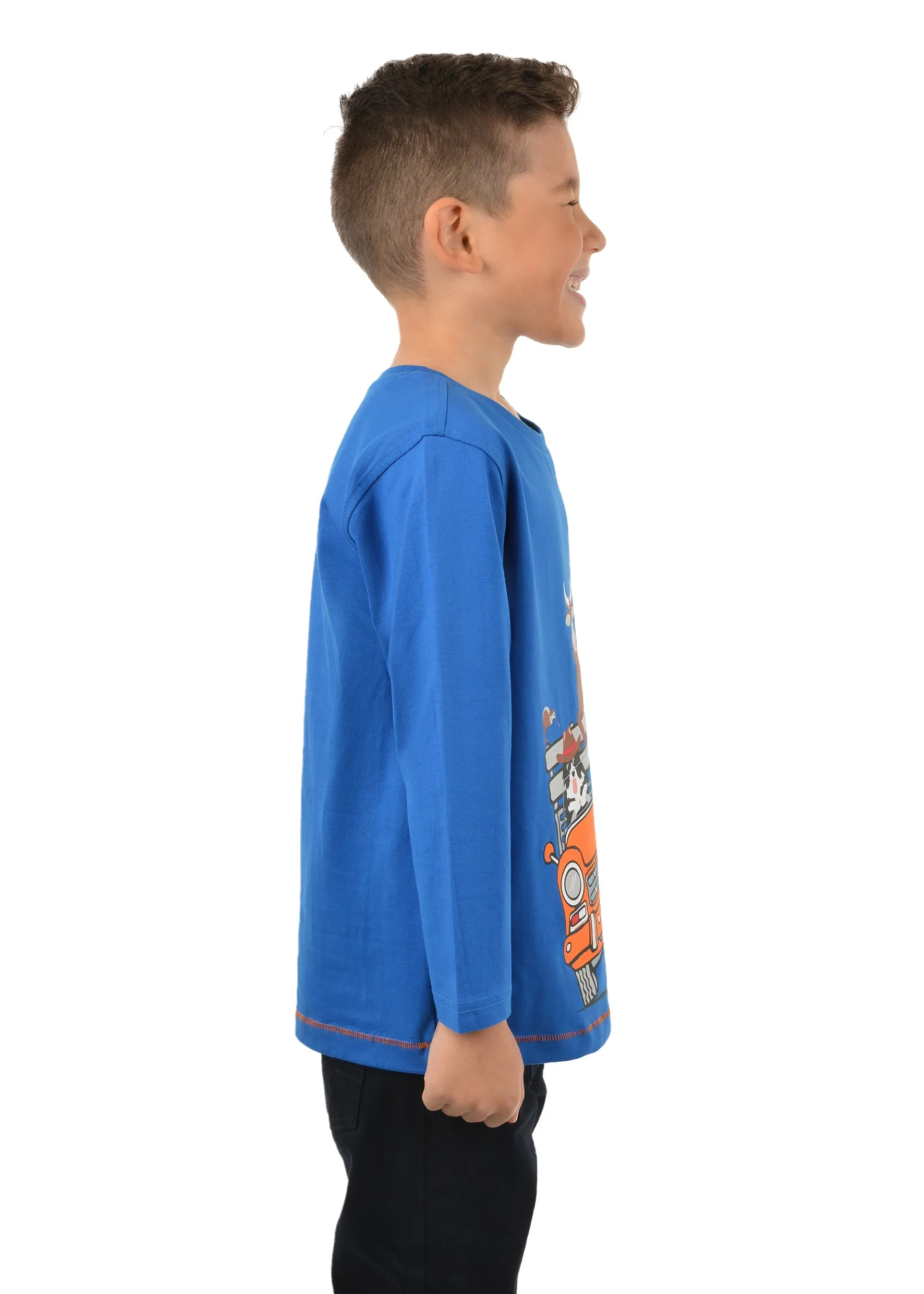 Thomas Cook Truck Ride LS Boys Tee Royal