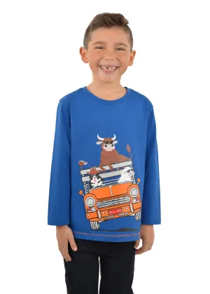 Thomas Cook Truck Ride LS Boys Tee Royal
