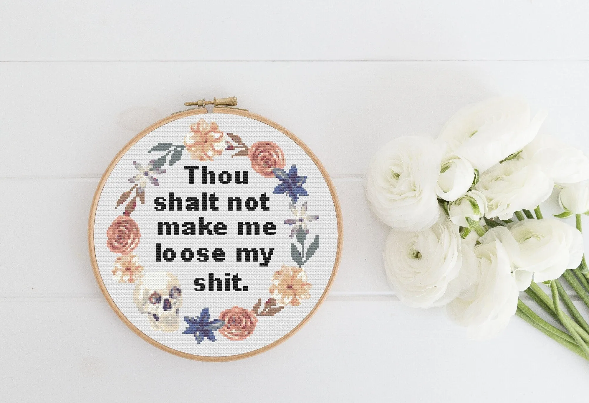 Thou Shalt Cross Stitch Pattern #880