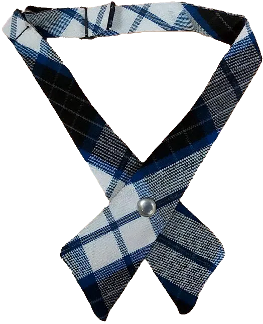 Tie, Adjustable Plaid 114 Cross Tie