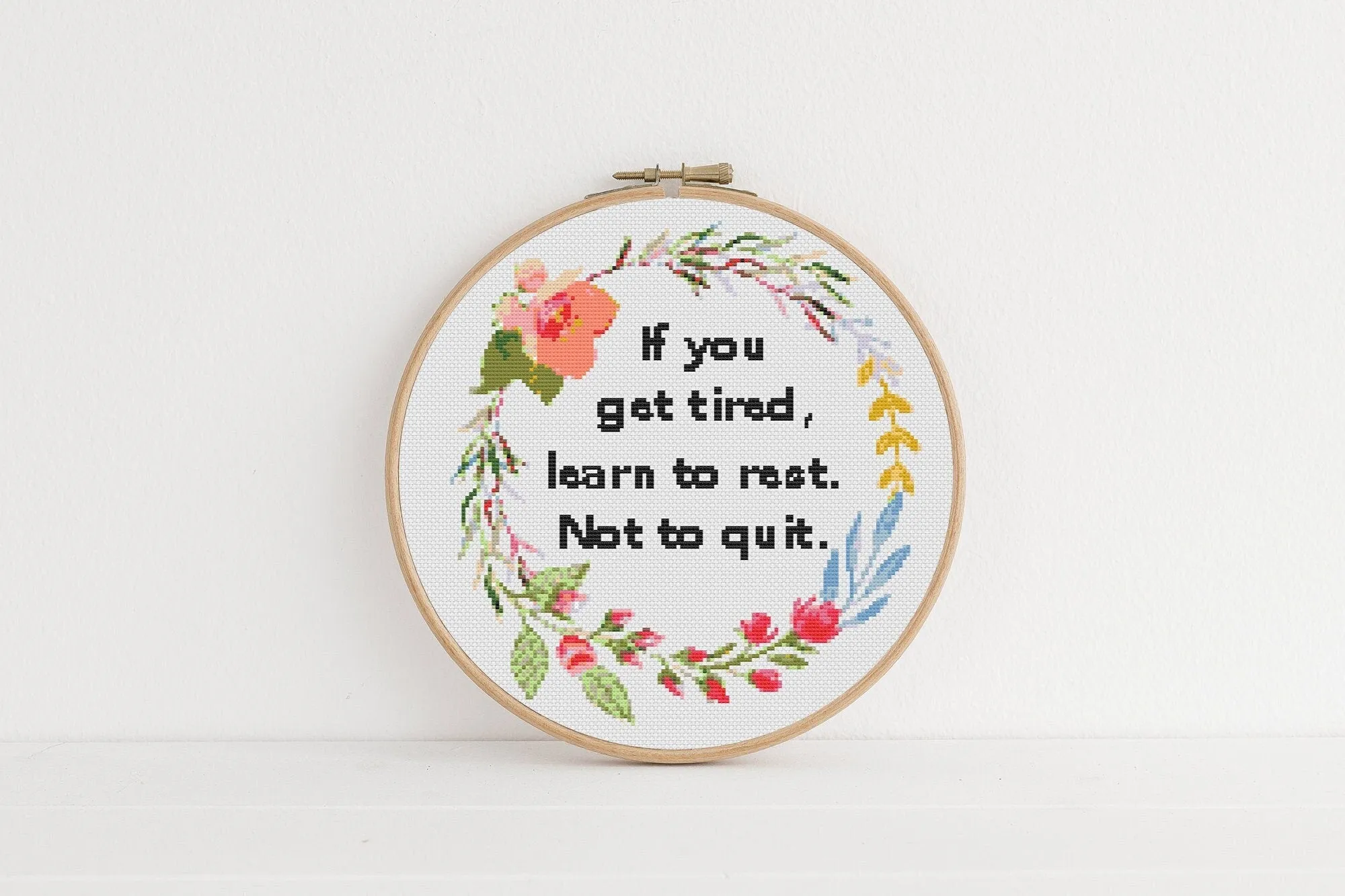Tired Cross Stitch Pattern #934