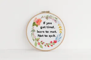 Tired Cross Stitch Pattern #934