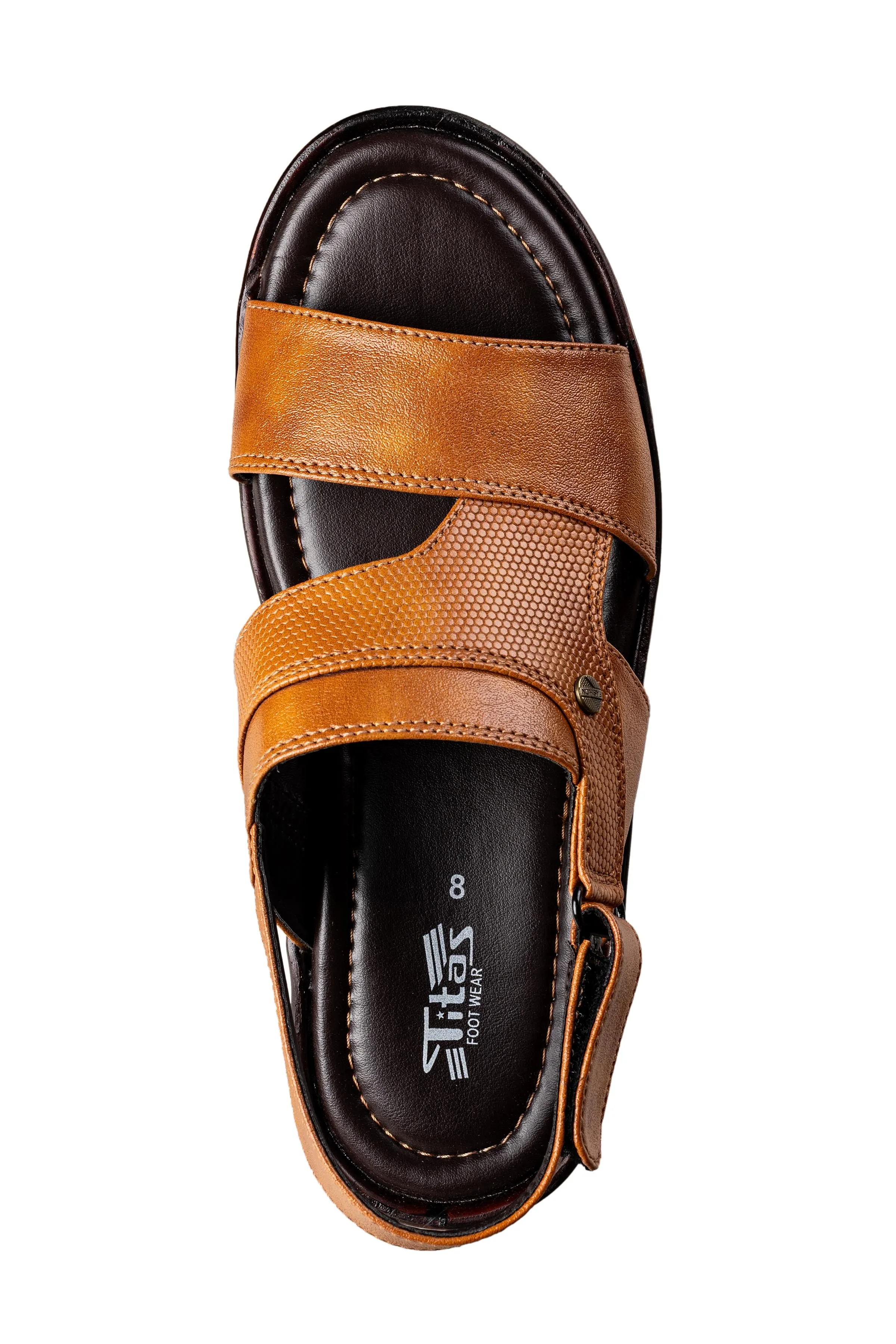 Titas Gents Tan Sandal