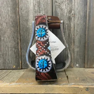 TKWA3889-CBM Stirrups - Aluminum Western Painted - Cowboy Magic