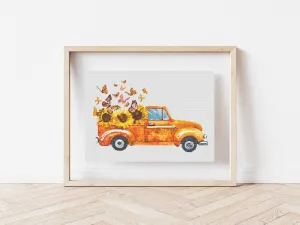 Truck Cross Stitch Pattern #885