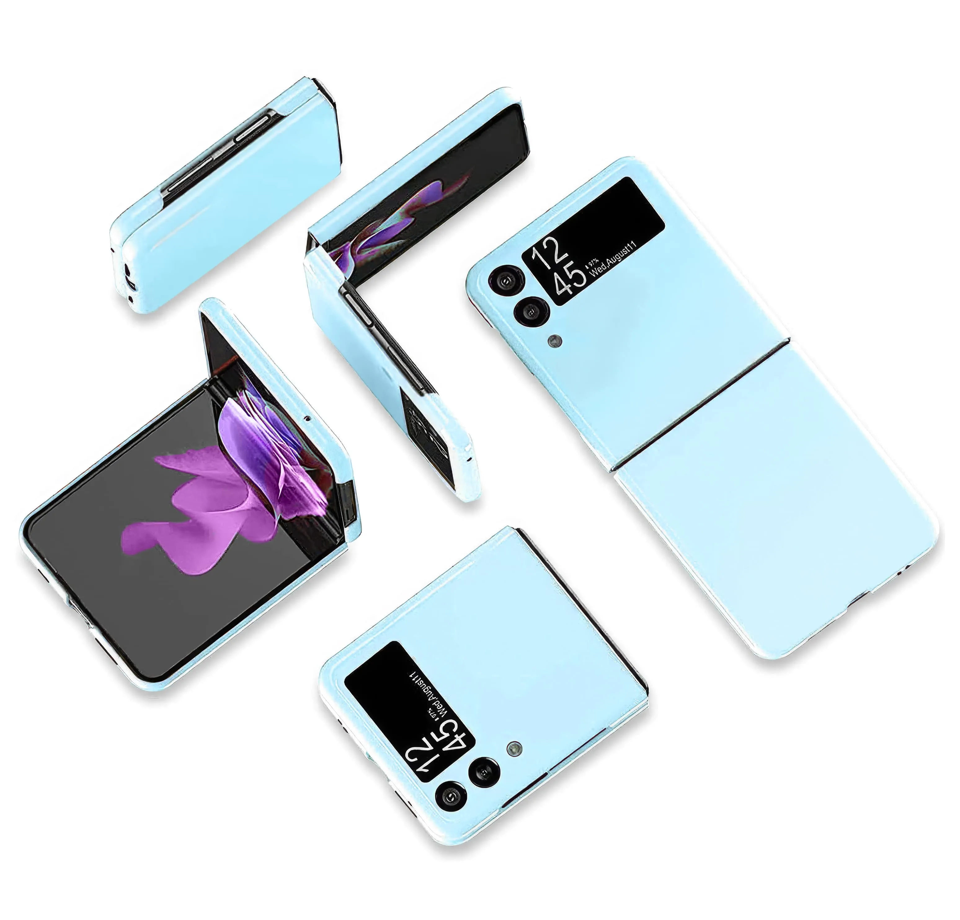 Twarde Etui Obudowa Hard Case do Samsung Z Flip 3 - Niebieski