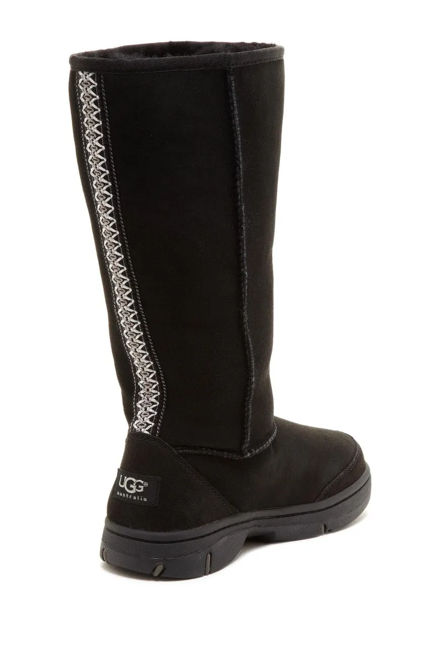 UGG Ultimate Braid Genuine Shearling Lined Sheepskin Tall Boot! Sz 5 Women's, also fit Sz 3 Youth! Retails $295US 