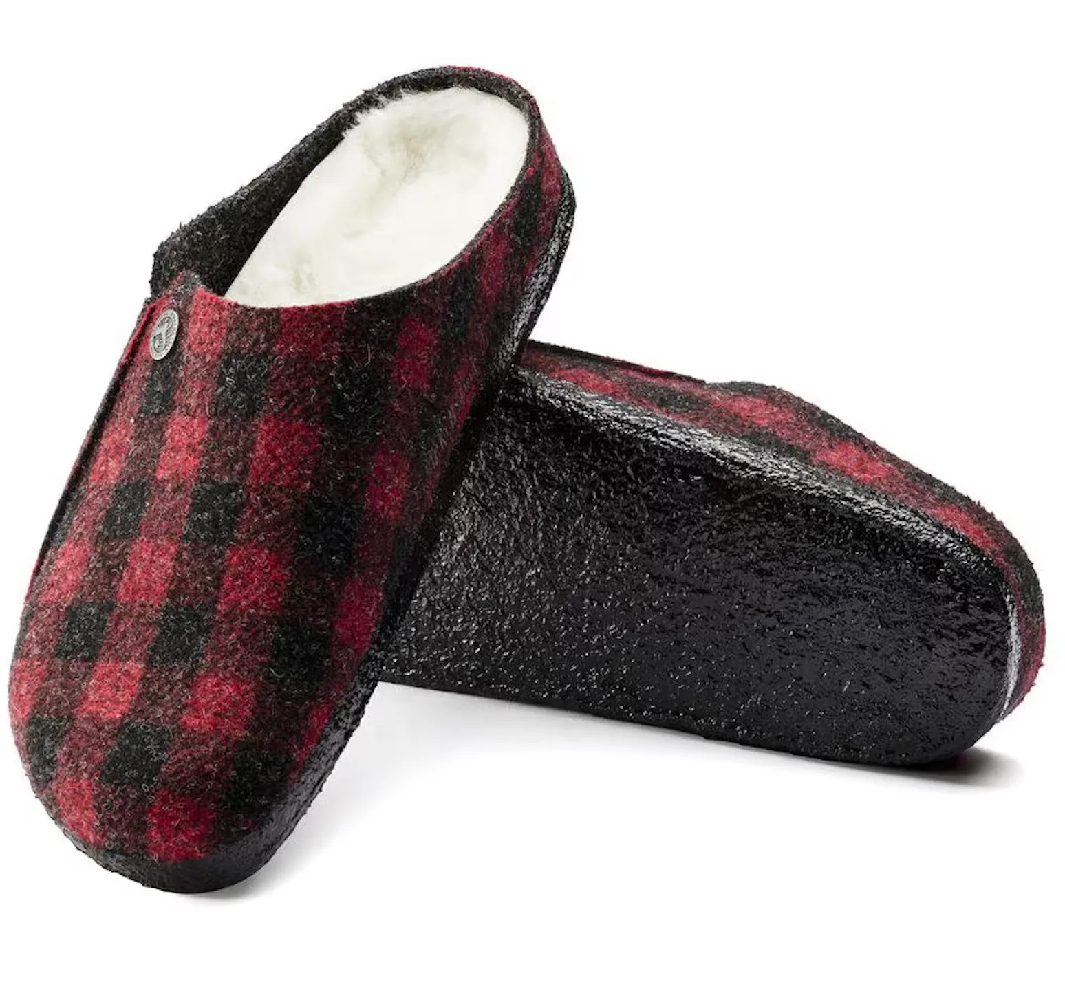 UNISEX BIRKENSTOCK ZERMATT RIVET SHEARLING | PLAID RED