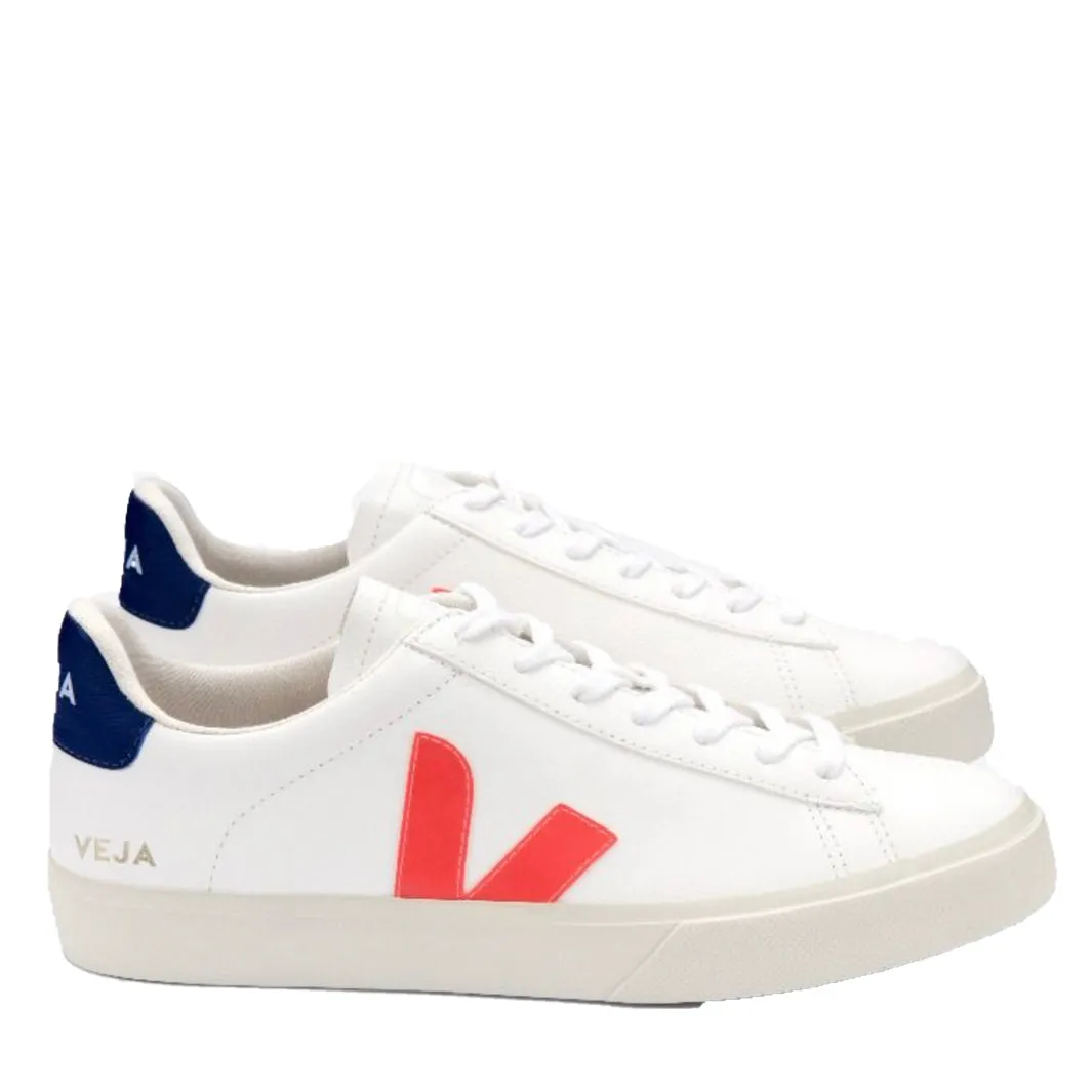 Veja Women's Campo ChromeFree White Orange Fluo Cobalt