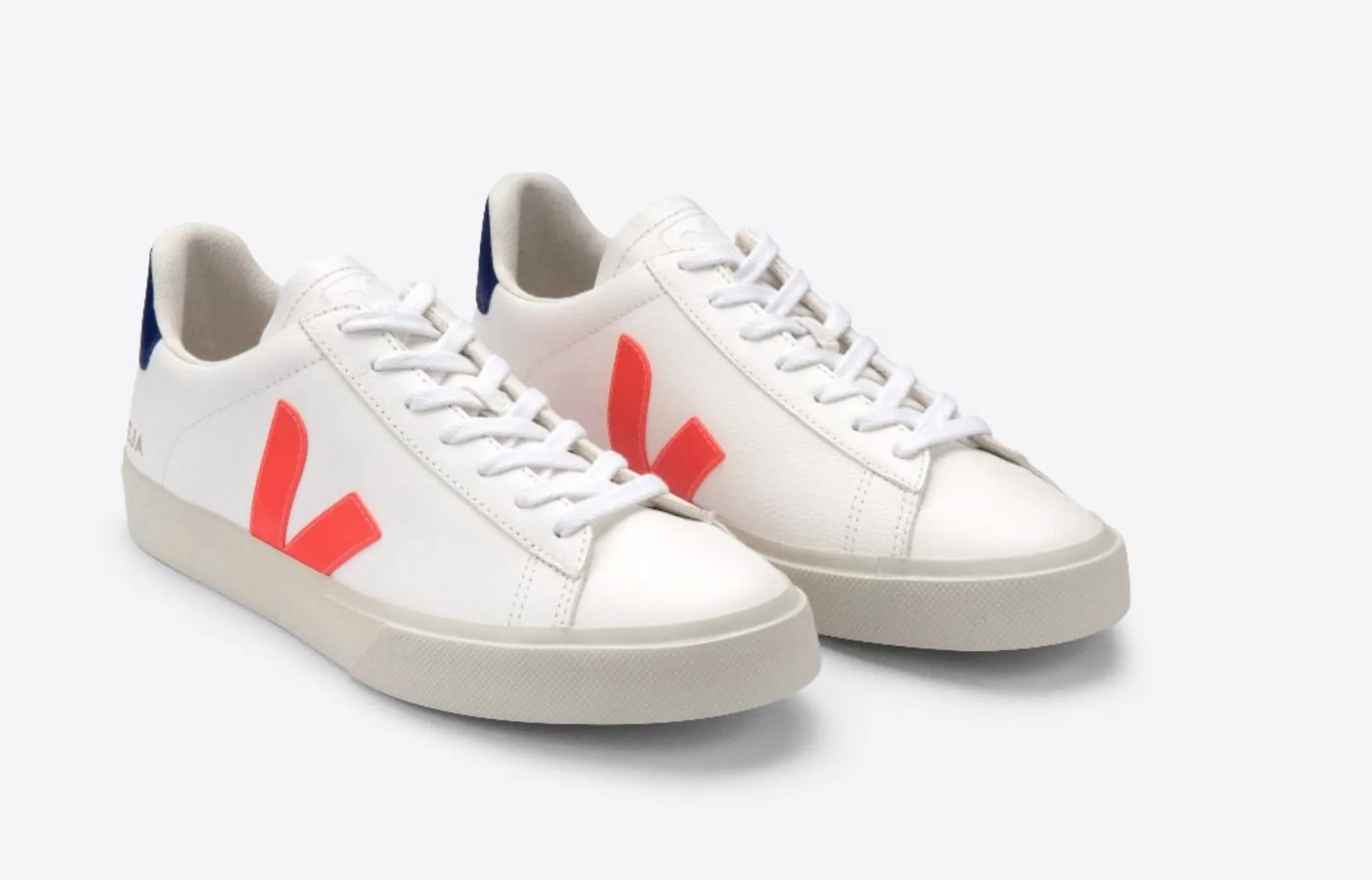 Veja Women's Campo ChromeFree White Orange Fluo Cobalt