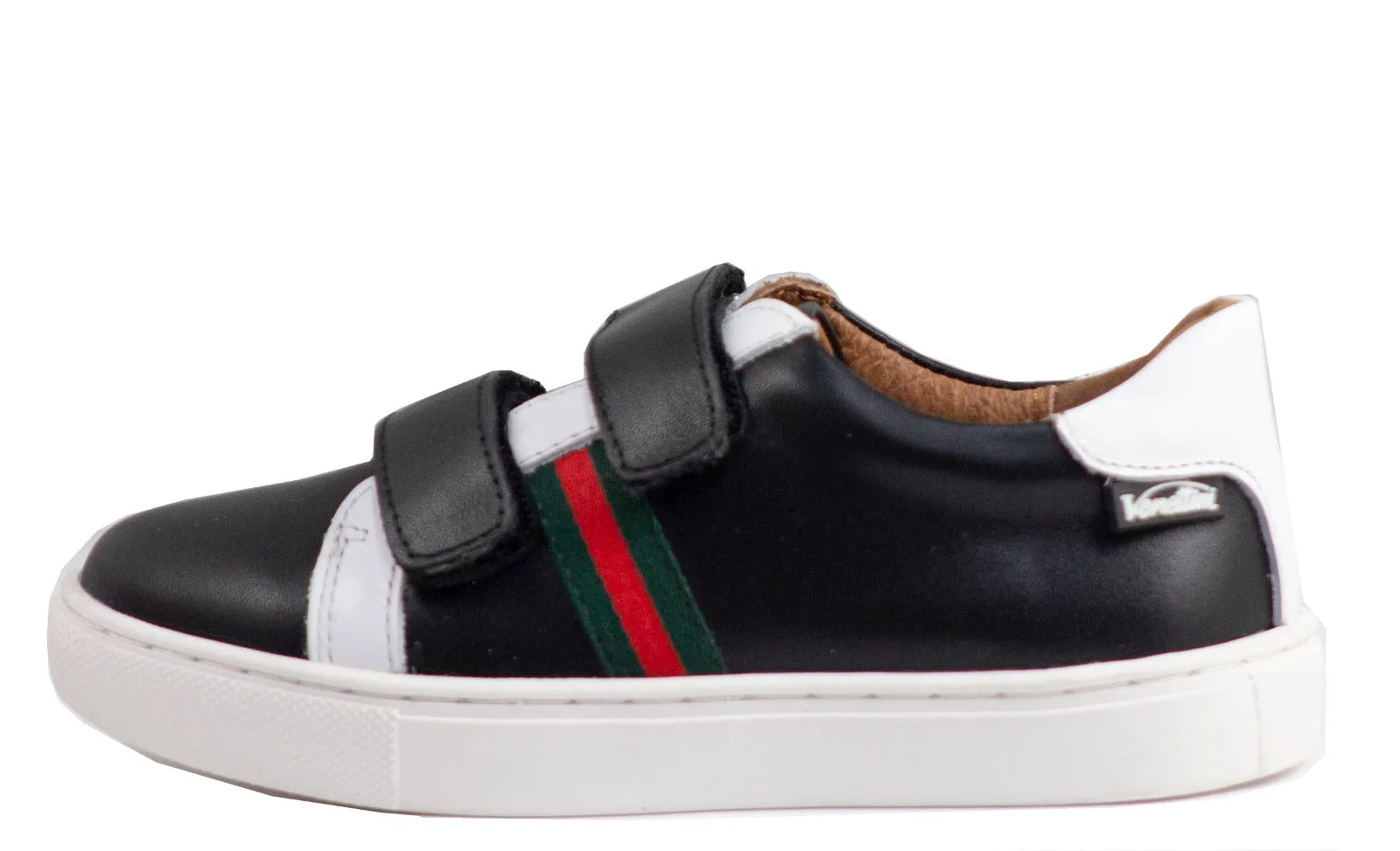 Venenttini Boy's Robin Black/White Rubber Sole