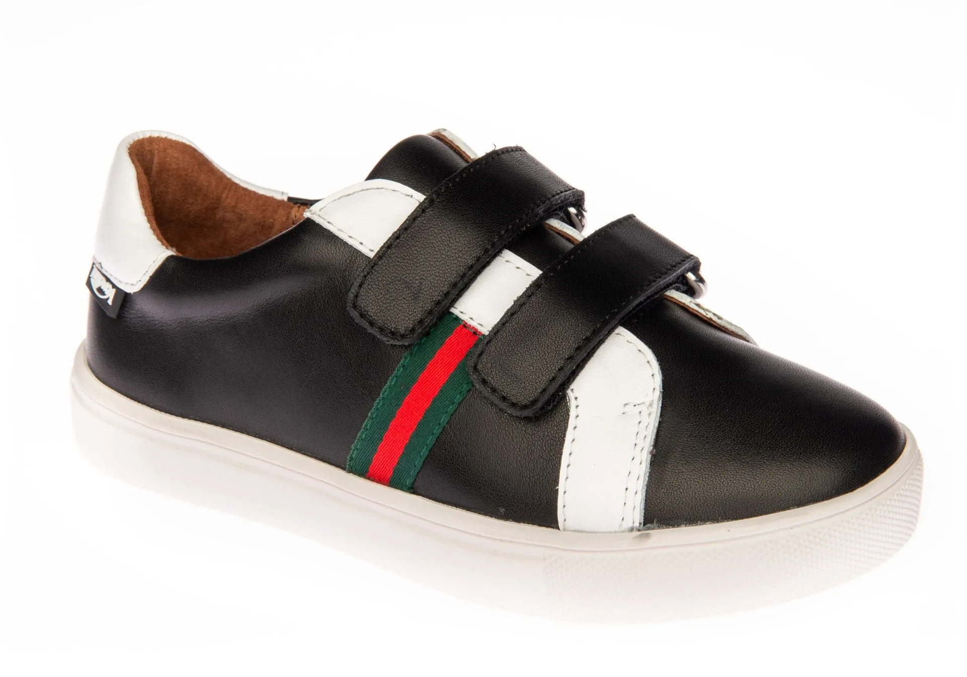 Venenttini Boy's Robin Black/White Rubber Sole
