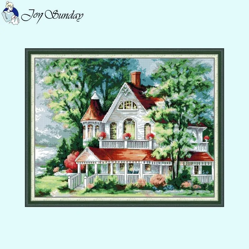 Villa Landscape DIY Cross Stitch