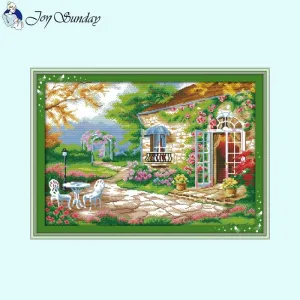 Villa Landscape DIY Cross Stitch