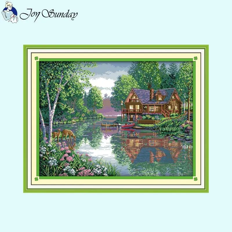Villa Landscape DIY Cross Stitch