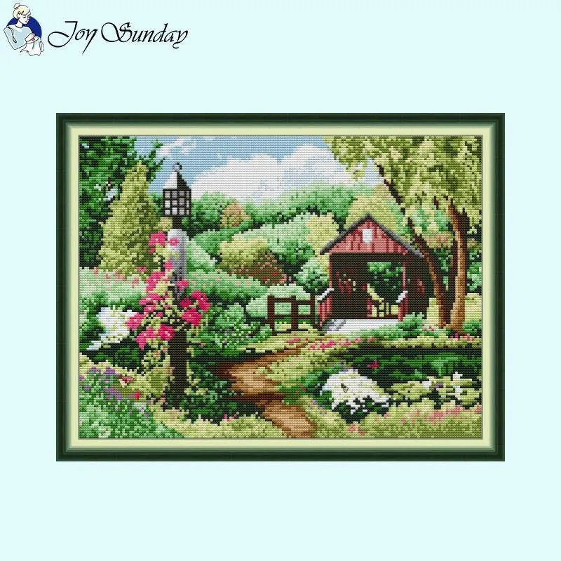 Villa Landscape DIY Cross Stitch