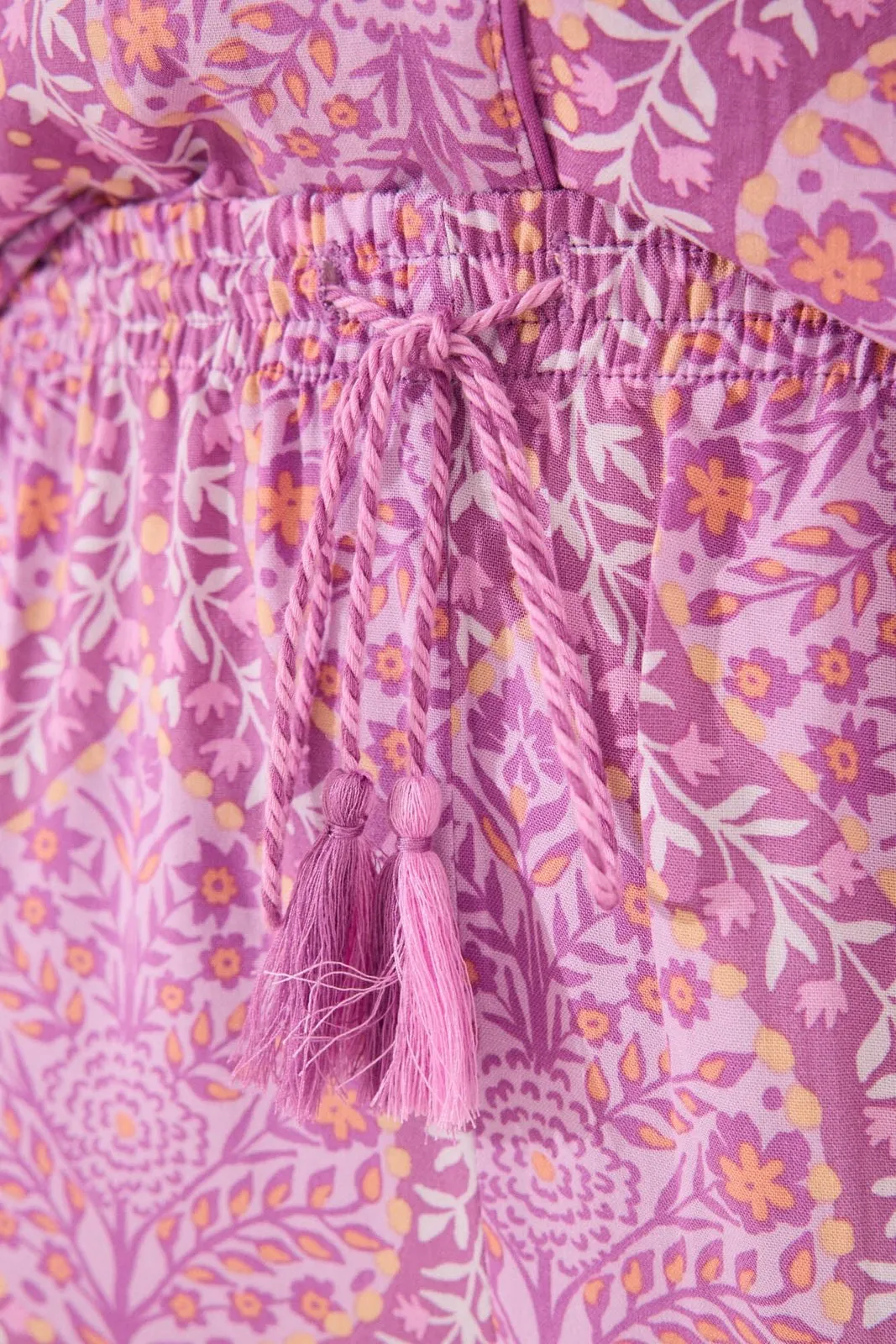 Viscose boho print classic pyjamas - Purple