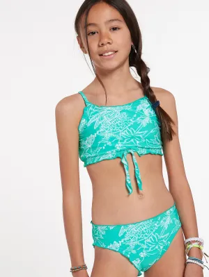 Volcom Girls Island Hop Crop Set Swimsuit