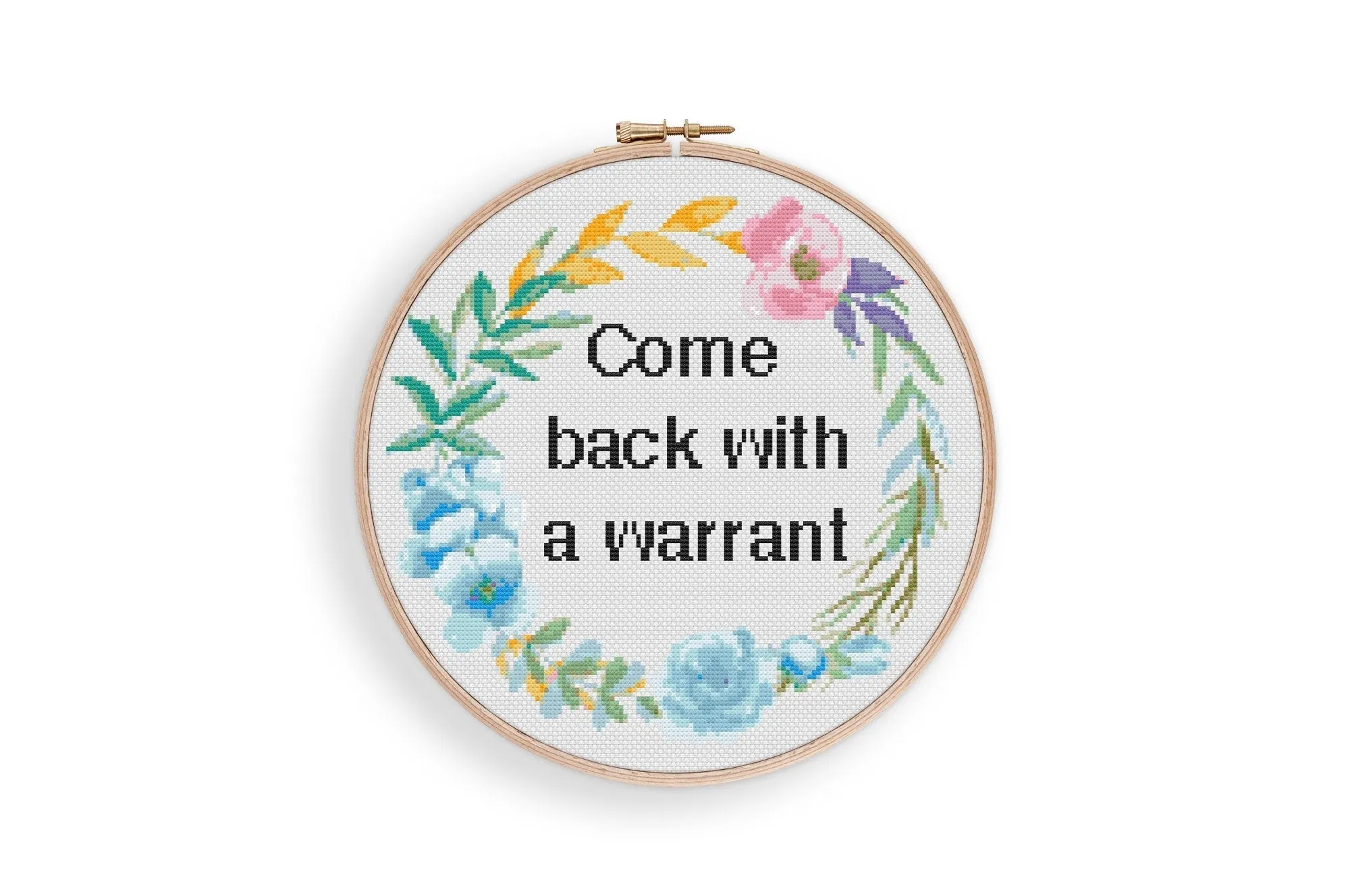 Warrant Cross Stitch Pattern #1029