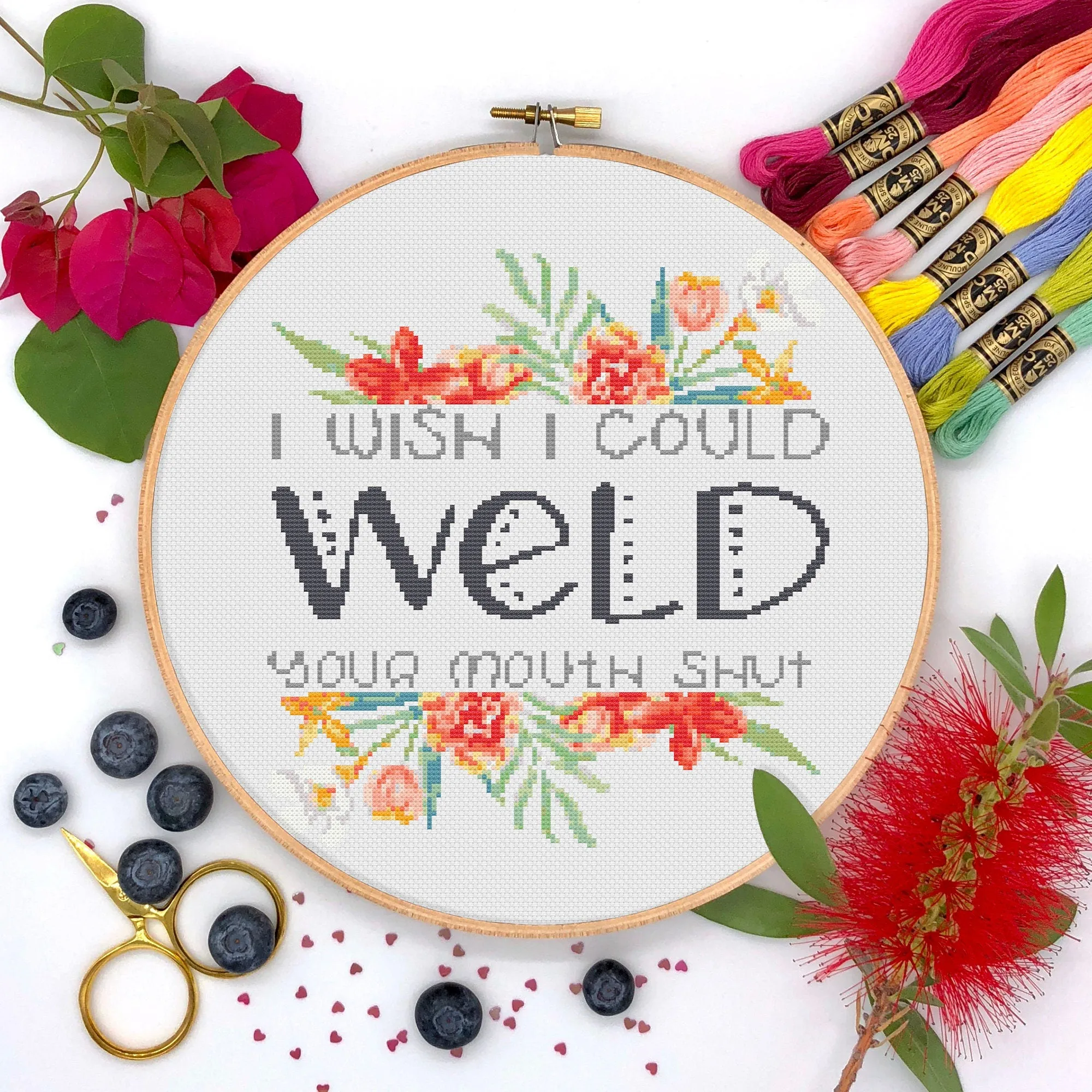 Welding Cross Stitch Pattern #215