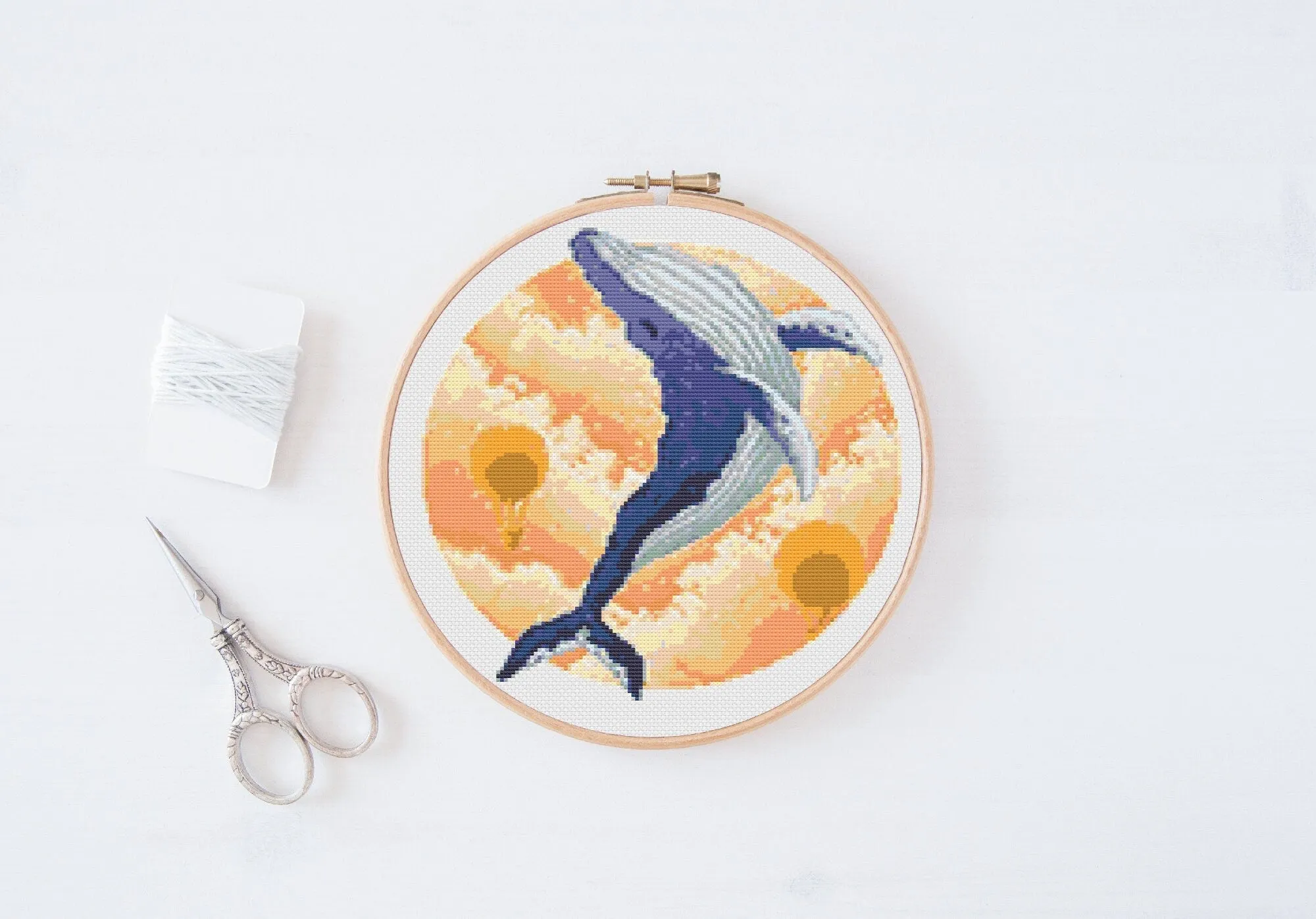 Whale Cross Stitch Pattern #238