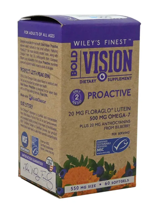 WILEYS BOLD VISION PROACTIVE 550MG SOFTGEL 60s