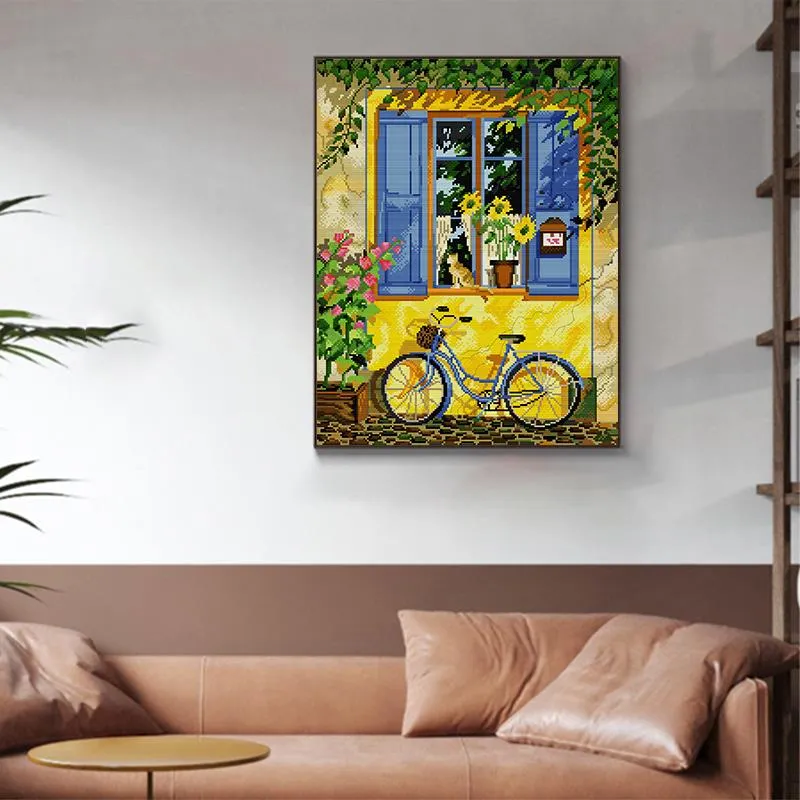 Window View  Art Patterns DIY Cross Stitch Kits