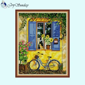Window View  Art Patterns DIY Cross Stitch Kits