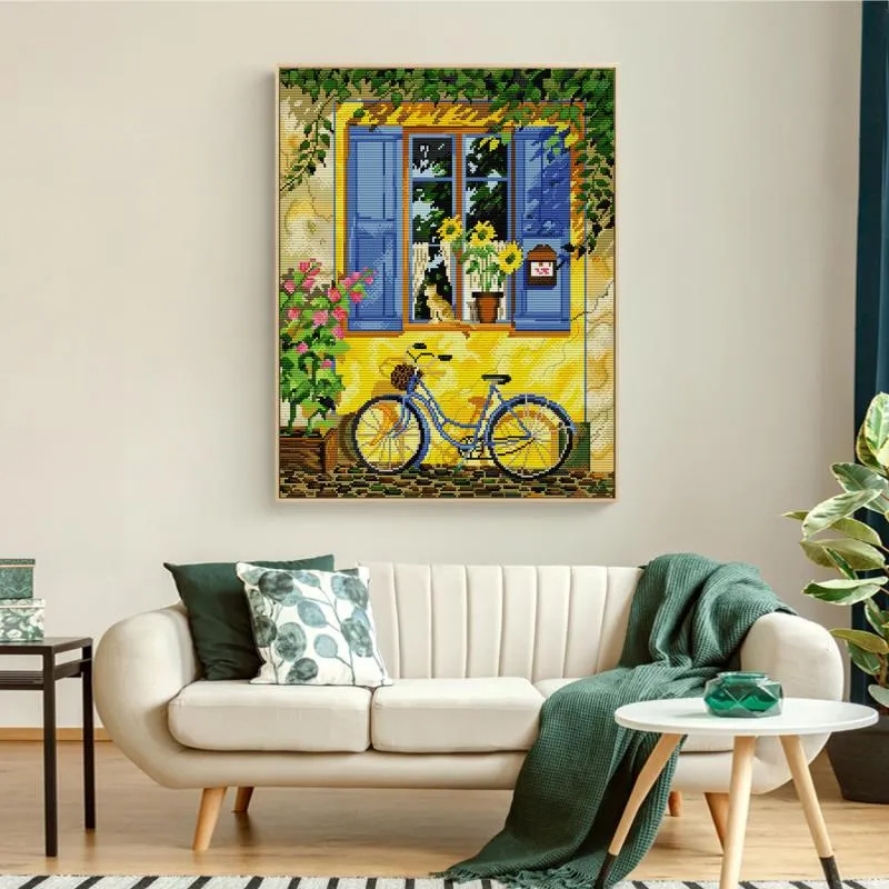 Window View  Art Patterns DIY Cross Stitch Kits