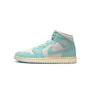 Women's Air Jordan 1 Mid Sail/Light Dew-Muslin BQ6472-132