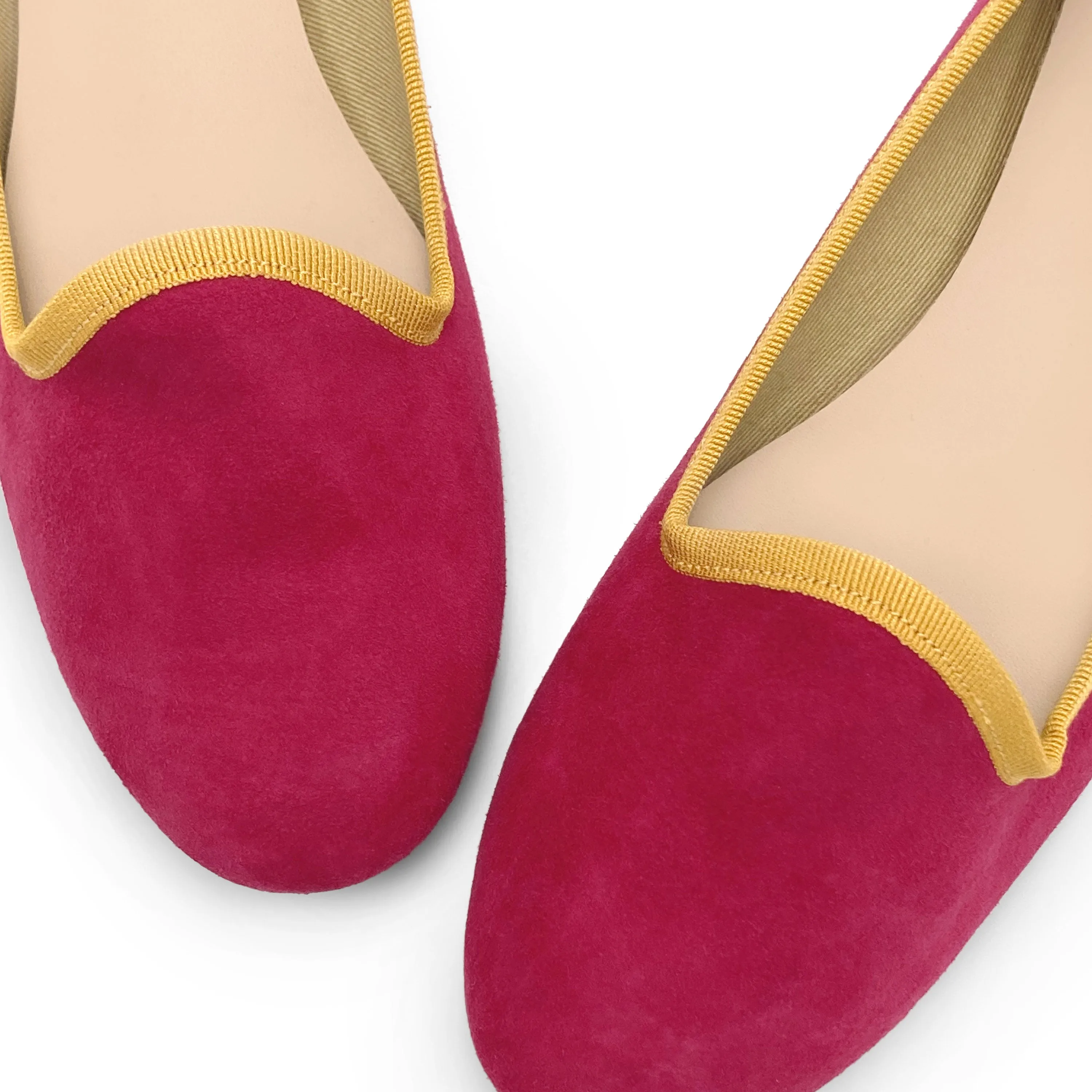 Women’s Fuchsia Suede Loafers