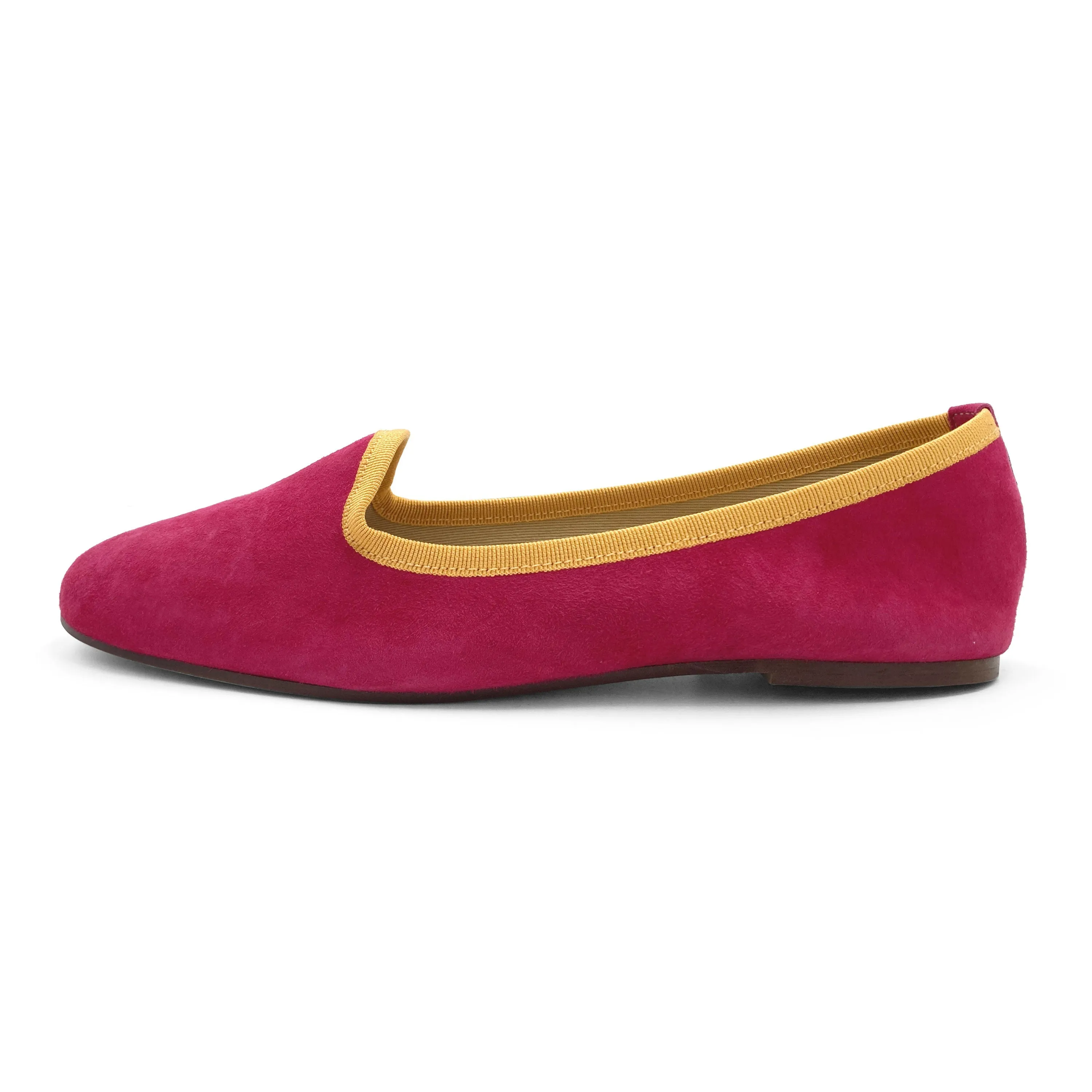 Women’s Fuchsia Suede Loafers