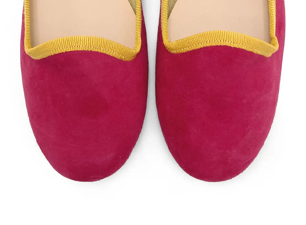 Women’s Fuchsia Suede Loafers
