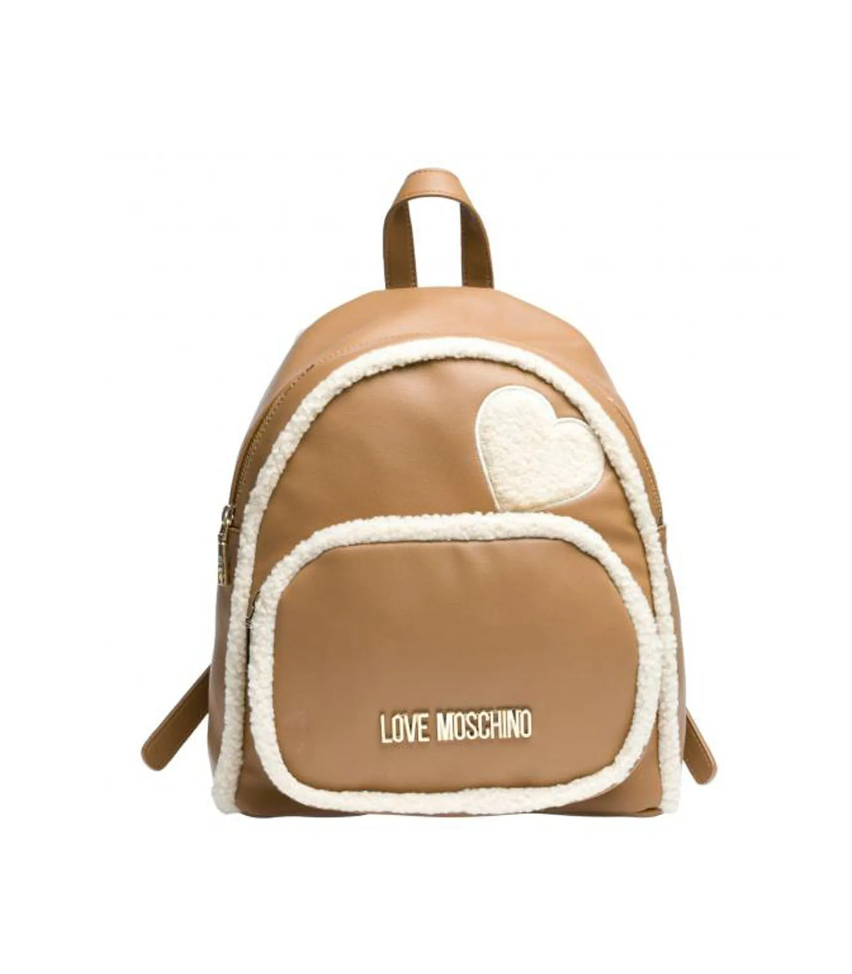 Zaino Pu Cammello   Eco Shearling Avo