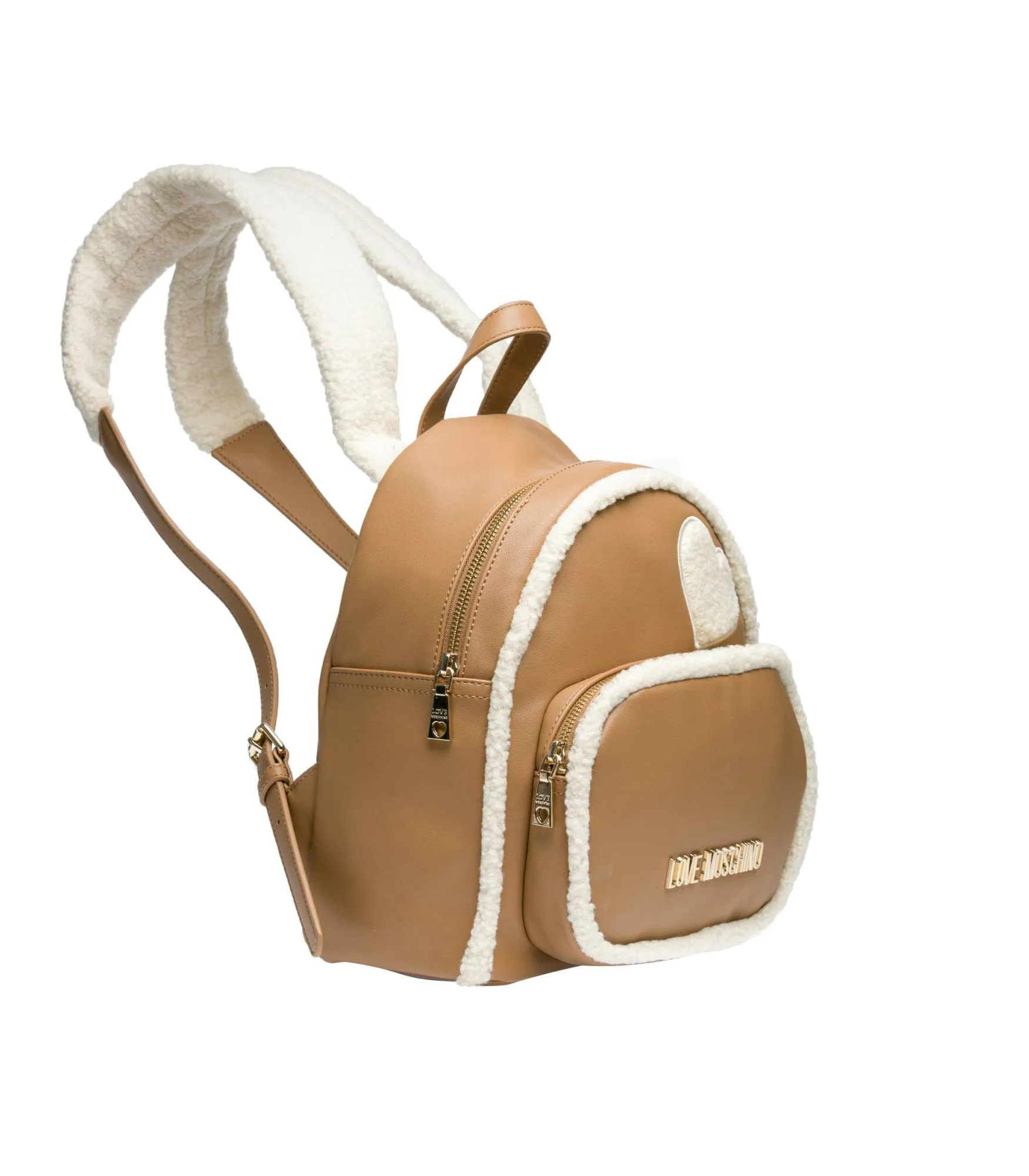 Zaino Pu Cammello   Eco Shearling Avo