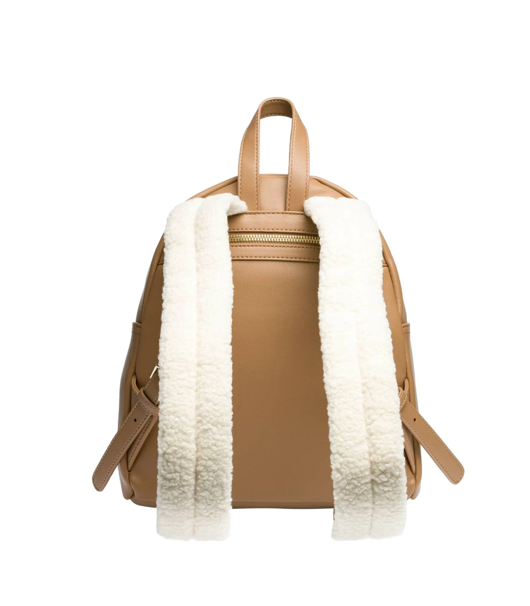 Zaino Pu Cammello   Eco Shearling Avo